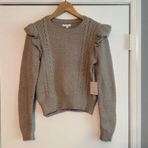 LC Lauren Conrad Beige Knit Sweater XS
